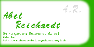 abel reichardt business card